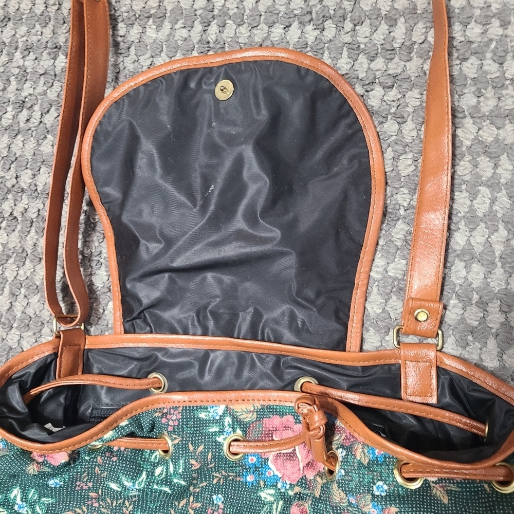 vintage 1994‎ Avon Garden Tapestry shoulder bag green floral pattern VTG - Picture 13 of 16